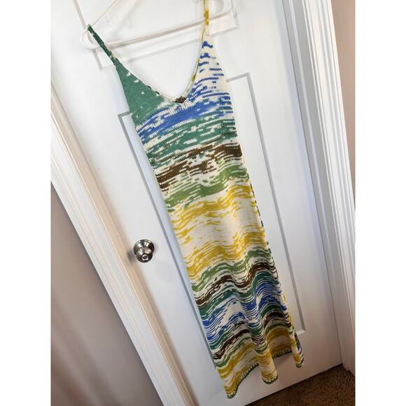 Zara Women's Knit Variegated Striped Long Maxi Dress Multicolor Size Medium‎ - Picture 8 of 14